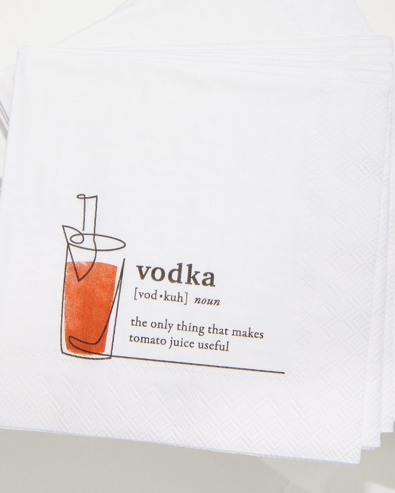 Tommy Bahama | Vodka Cocktail Napkins / White