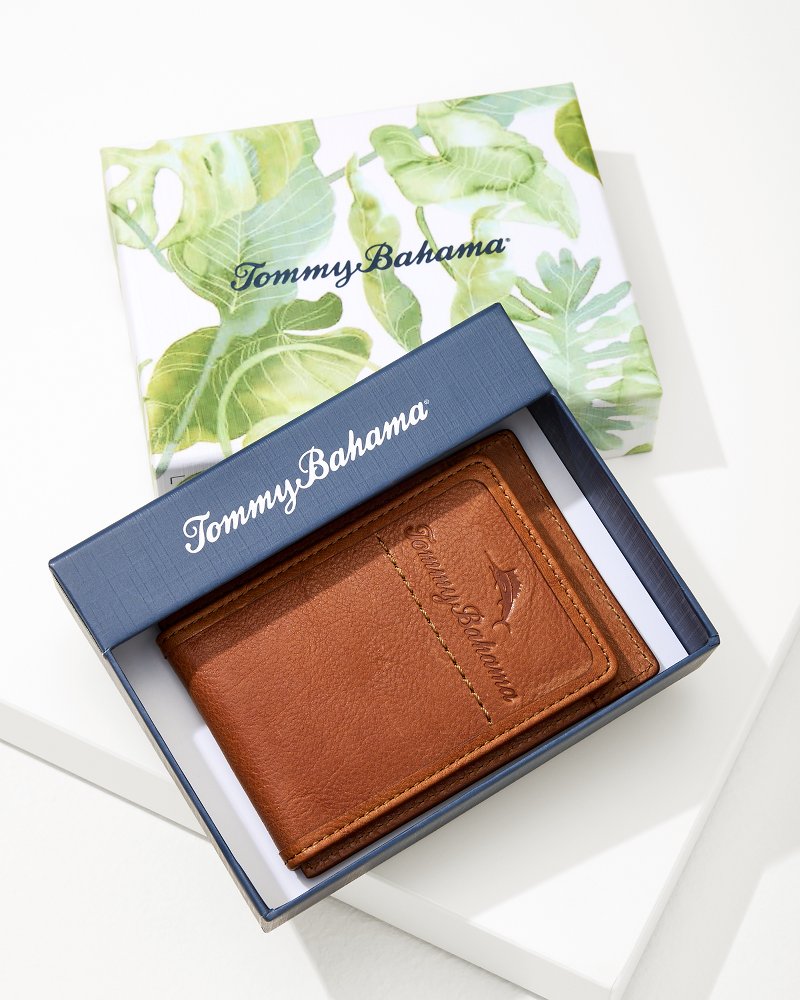 Tommy Bahama | Crunch Wide Magnetic Wallet / Tan
