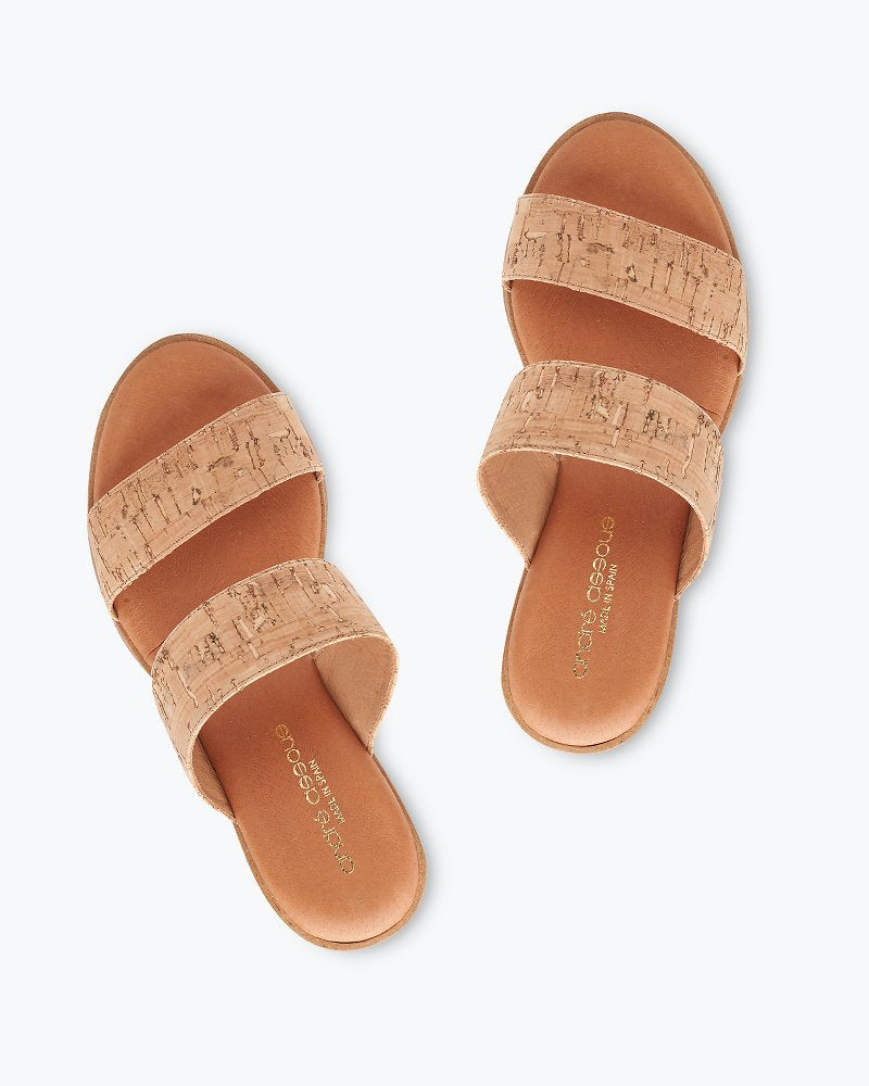 Tommy Bahama | André Assous Gwenn Cork Wedge Sandals / Natural