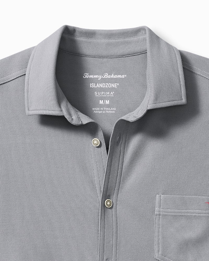 Tommy Bahama | Big & Tall Emfielder IslandZone® Knit Short-Sleeve Shirt / Iced Slate