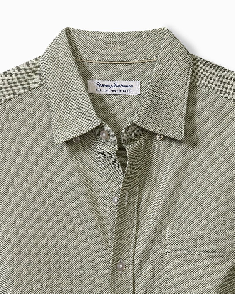 Tommy Bahama | Big & Tall San Lucio Knit Stretch Shirt / Dark Fern