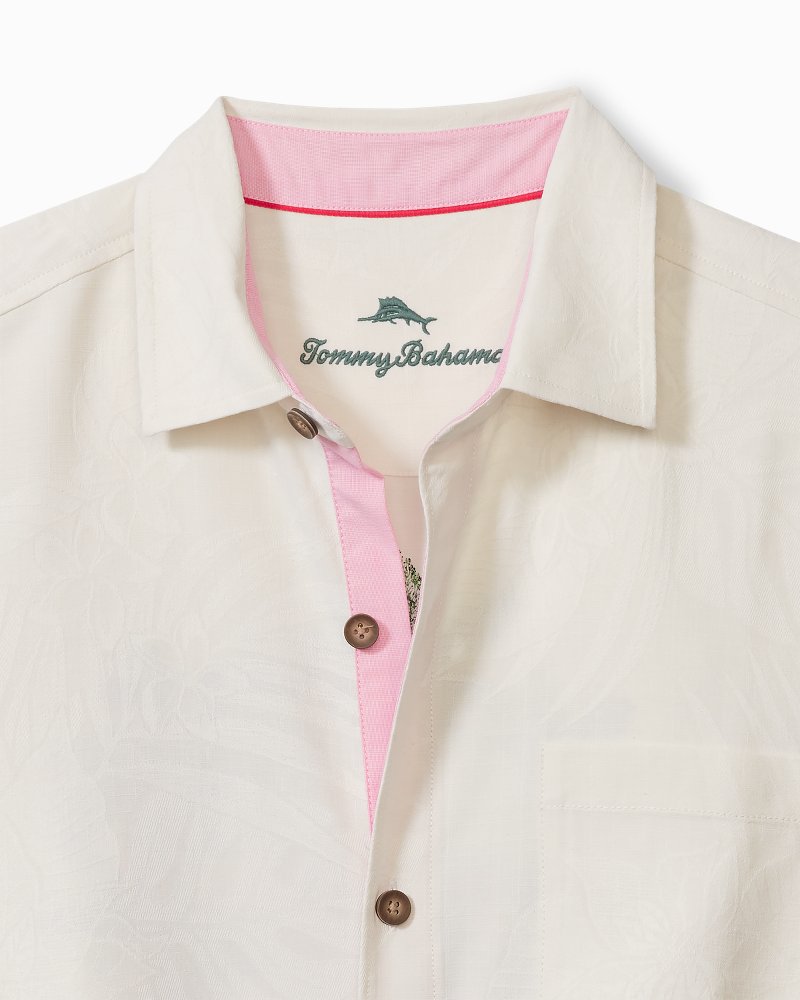 Tommy Bahama | Big & Tall Surf the Yule Tide Silk Camp Shirt / Continental