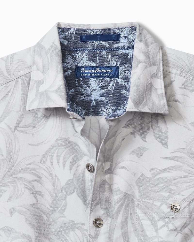Tommy Bahama | Big & Tall Canyon Beach Durango Palms Stretch Flannel Shirt / Micro Chip