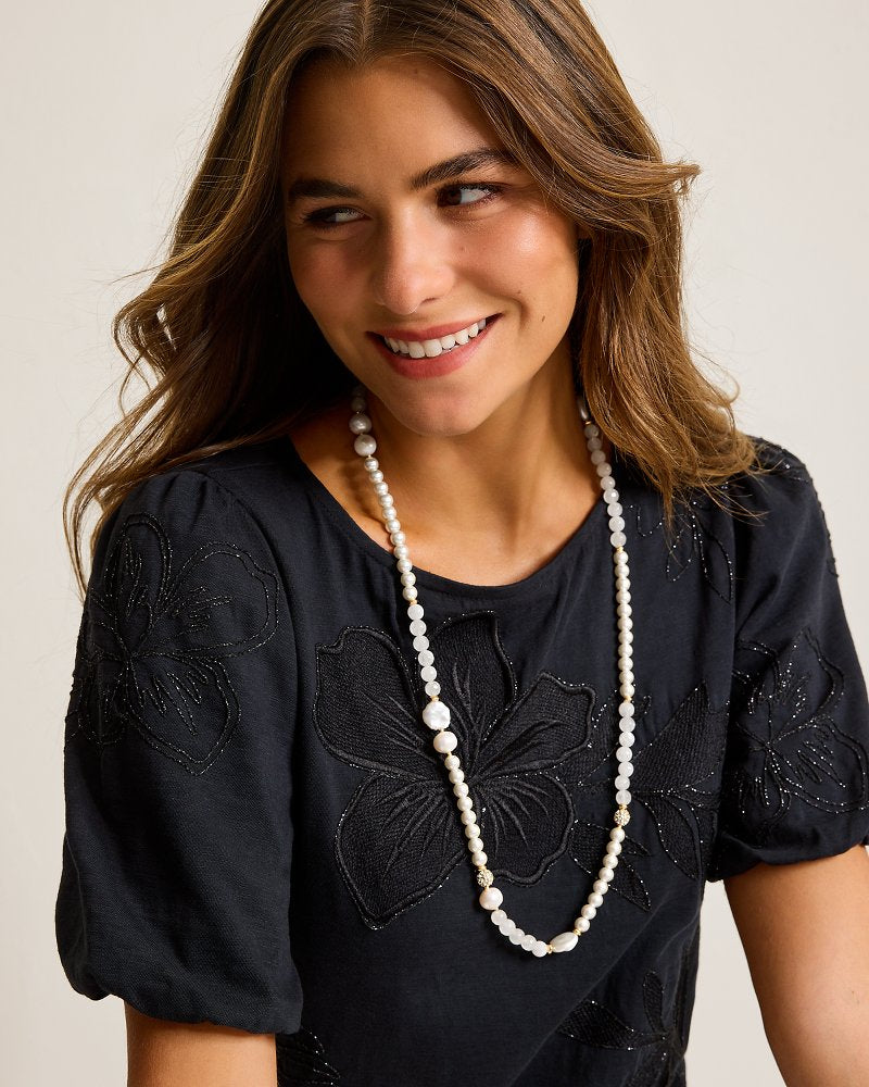 Tommy Bahama | Moments in Paradise Quartz and Pearl Necklace / Gold
