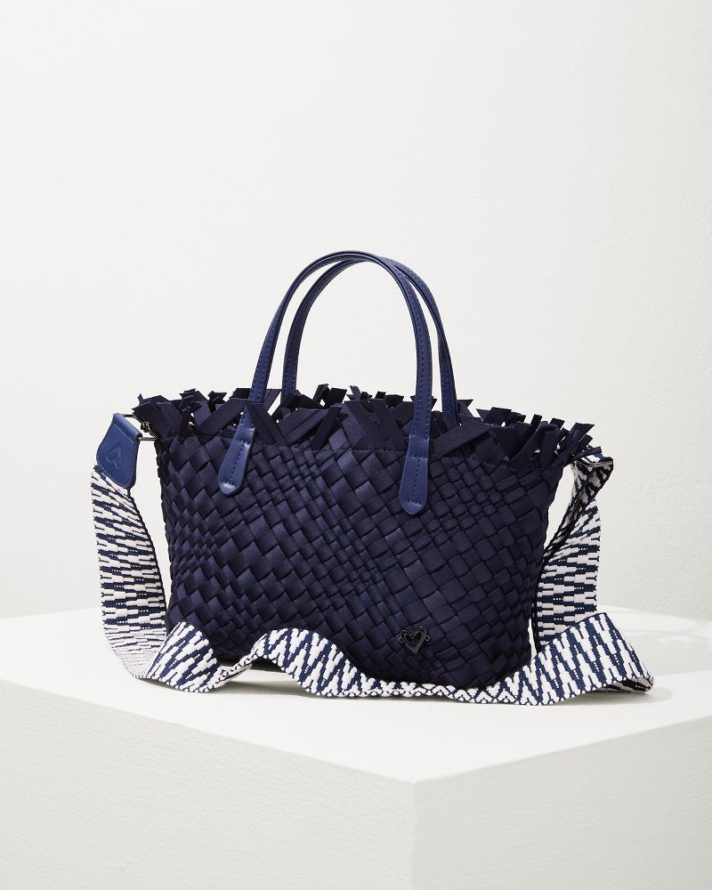 Tommy Bahama | Taunton Fringe Top Small Tote & Wristlet / Navy