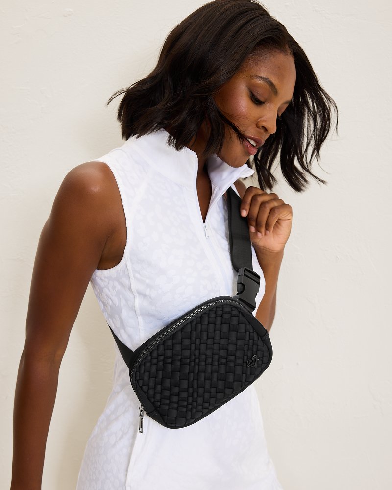 Tommy Bahama | Vaughan Woven Belt Bag / Black