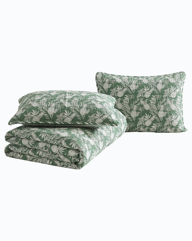 Tommy Bahama | Pineapple Venture 3-Piece King Quilt Set / Green