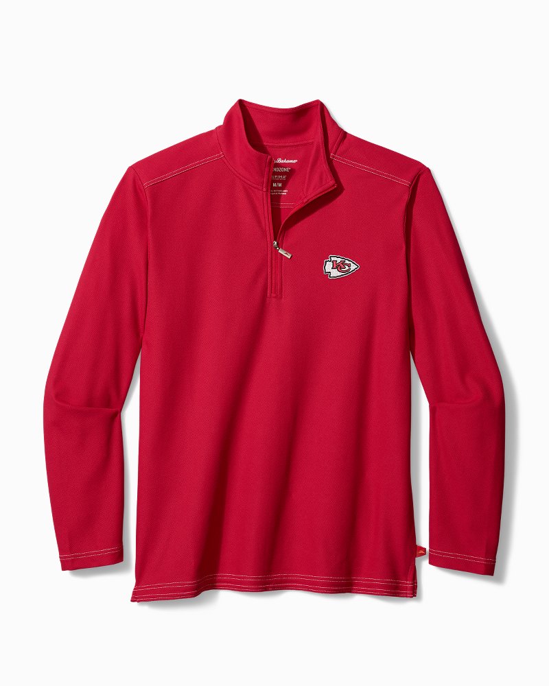Tommy Bahama | NFL Emfielder Half-Zip Sweatshirt / kansas_city_chiefs