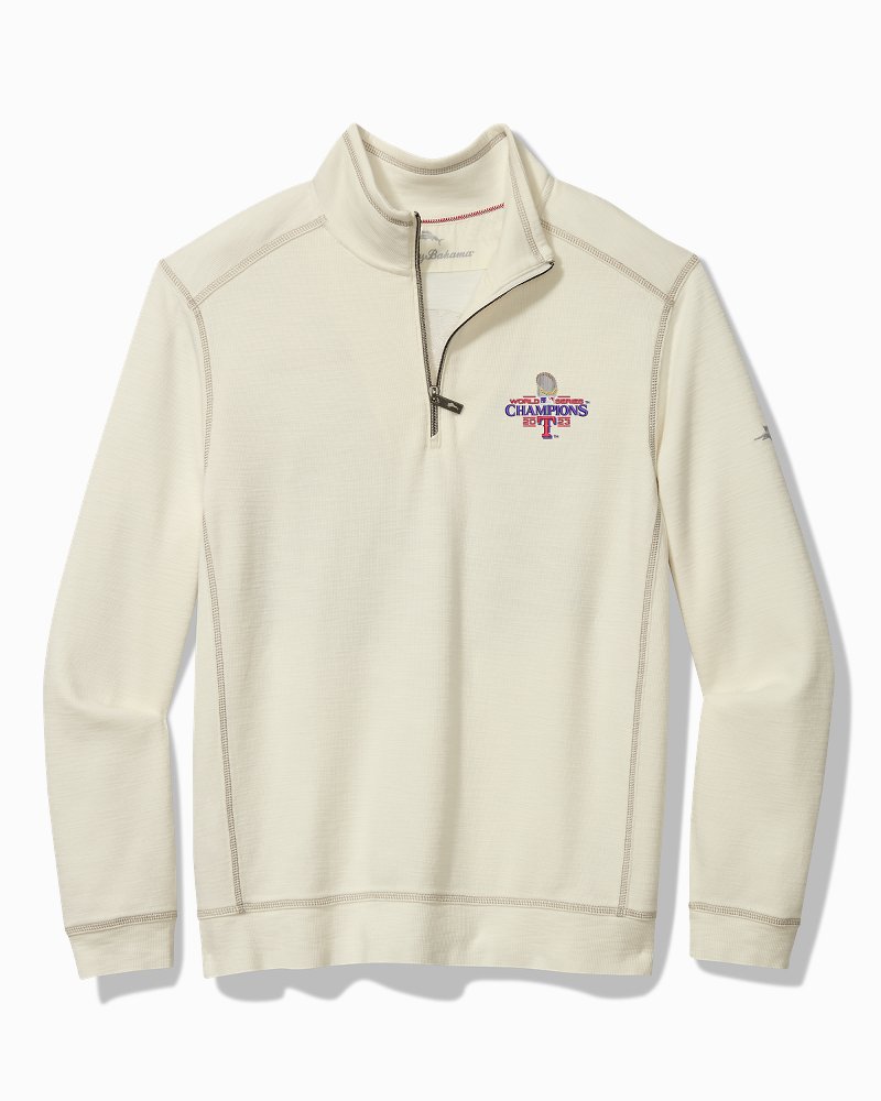 Tommy Bahama | 2023 MLB® World Series™ Tobago Bay Half-Zip Sweatshirt / texas_rangers