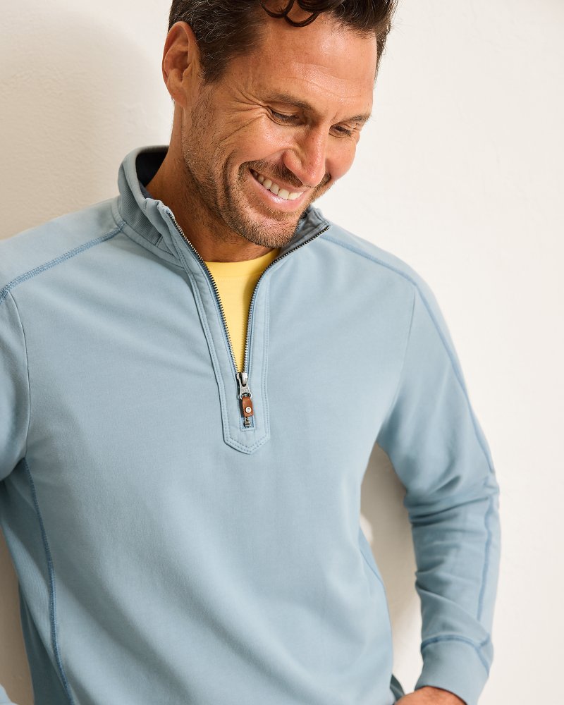 Tommy Bahama | Ben & Terry Half-Zip Sweatshirt / Norse Blue