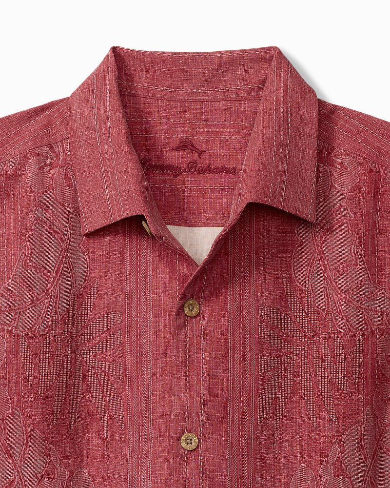 Tommy Bahama | Bali Border Silk Camp Shirt / Deep Havana