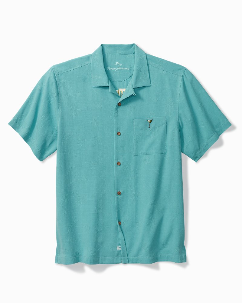 Tommy Bahama | Retro Lounge Silk Camp Shirt / Como Blue