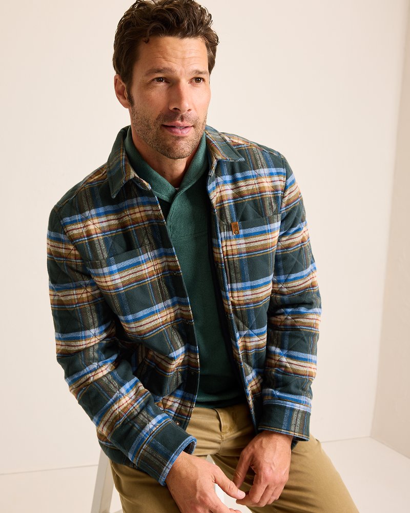 Tommy Bahama | Oak Harbor Flannel Shirt Jacket / Deep Slate