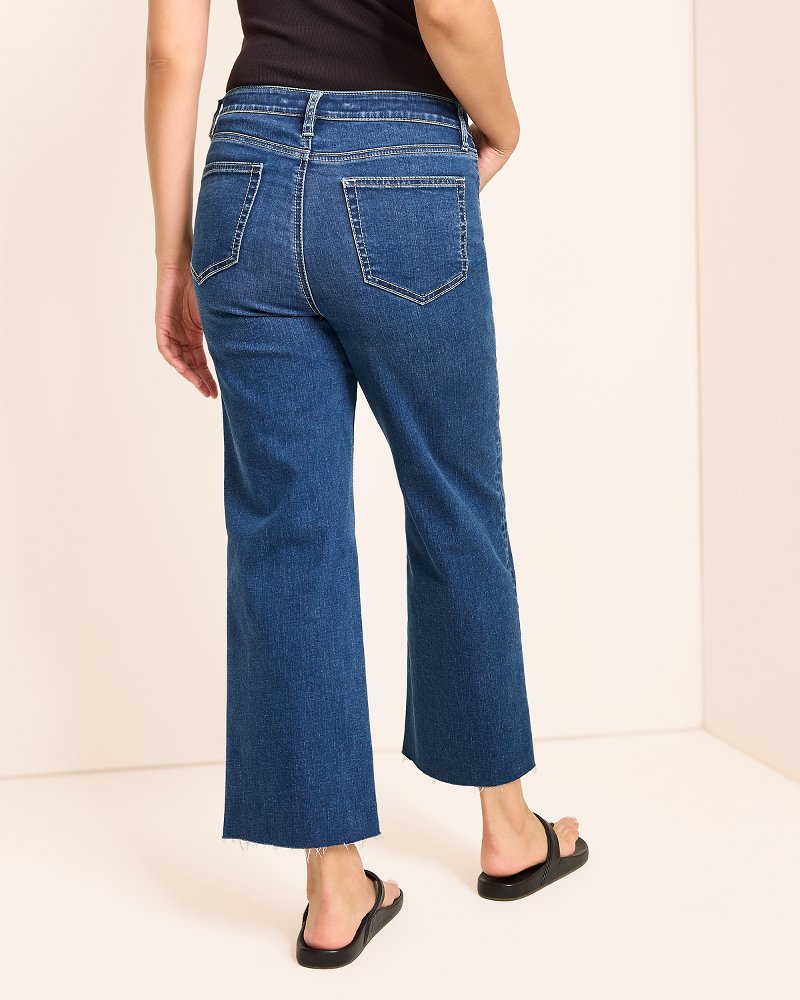 Tommy Bahama | High-Rise Cropped Wide-Leg Jeans / Sunset Blue Wash