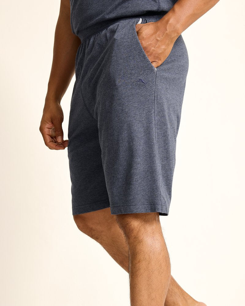 Tommy Bahama | Big & Tall Jersey Lounge Shorts / Heathered Blue