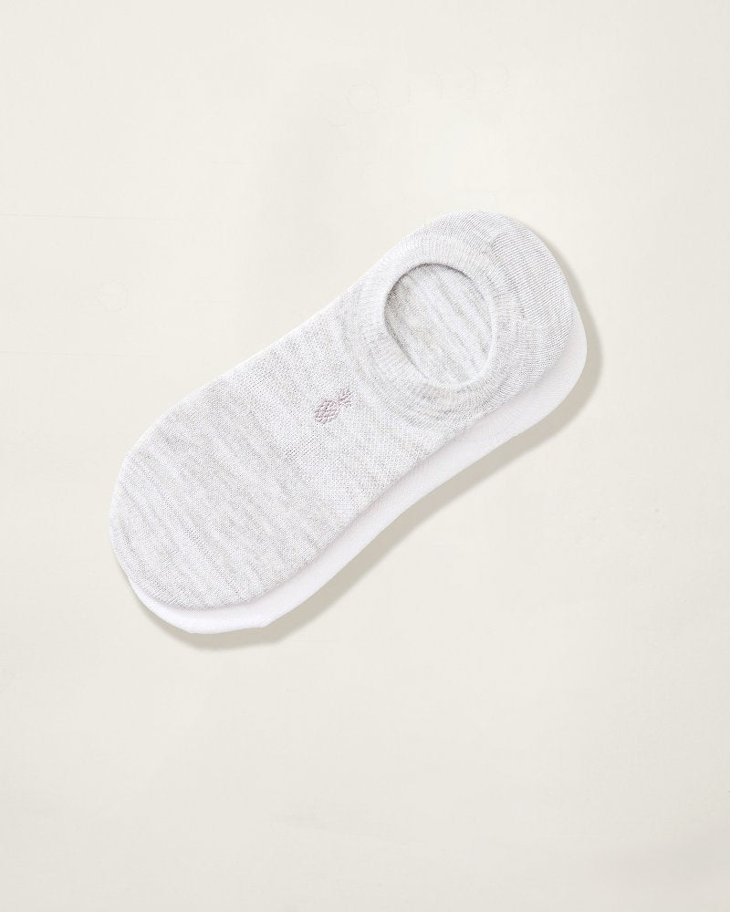 Tommy Bahama | IslandZone® Performance No-Show Socks — 2 Pack / White/Grey Heather