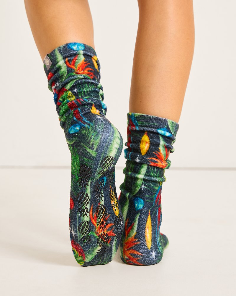 Tommy Bahama | Island Soft® Holiday Parrot Socks / Black