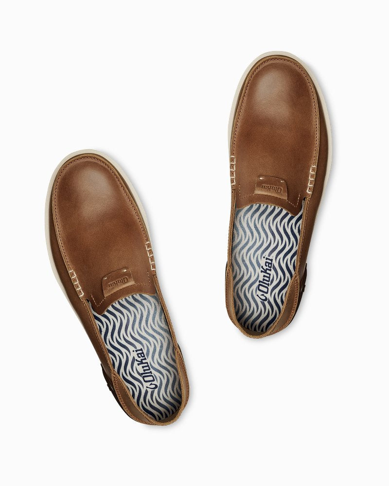 Tommy Bahama | OluKai® Kākaha Leather Slip-On Shoes / Fox