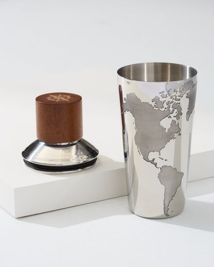 Tommy Bahama | Viski® Globe 3-Piece Cocktail Shaker / Silver