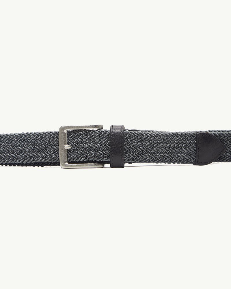 Tommy Bahama | Two-Tone Stretch Webbed Belt / Black