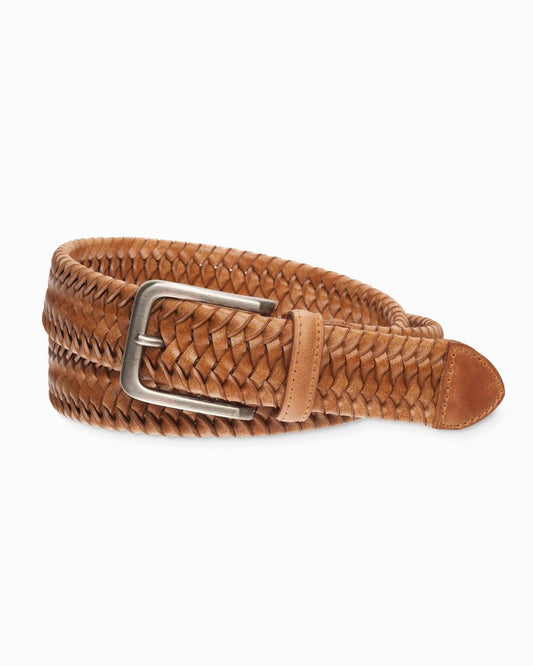 Tommy Bahama | Braided Leather Stretch Belt / Tan