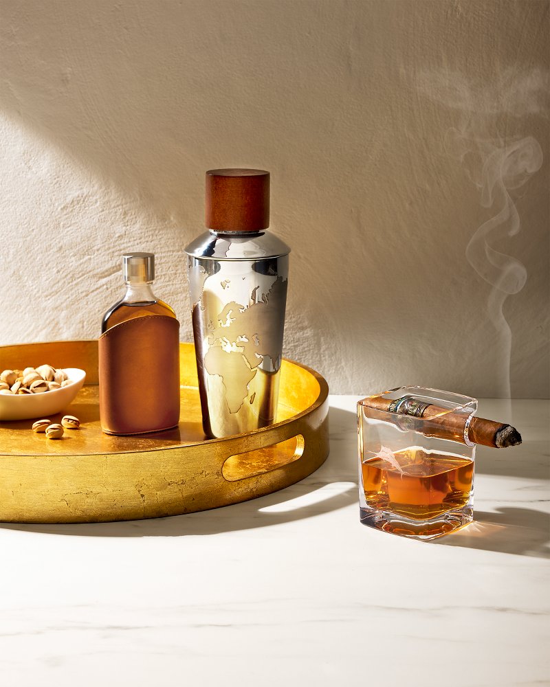 Tommy Bahama | Viski® Parker Leather Flask / Brown