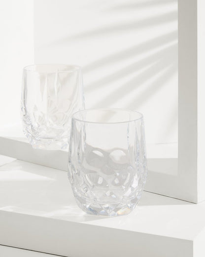 Tommy Bahama | Viski® Reserve Bruno Crystal Cocktail Glasses- Set of 2 / Clear