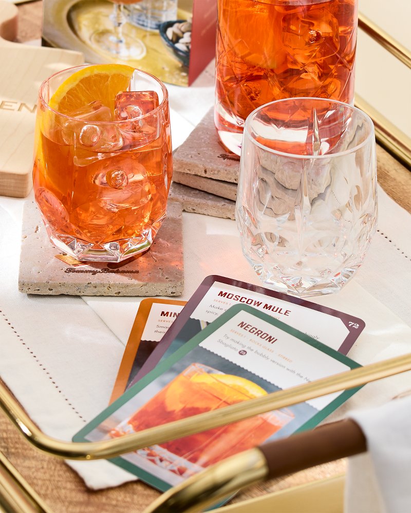 Tommy Bahama | Viski® Reserve Bruno Crystal Cocktail Glasses- Set of 2 / Clear