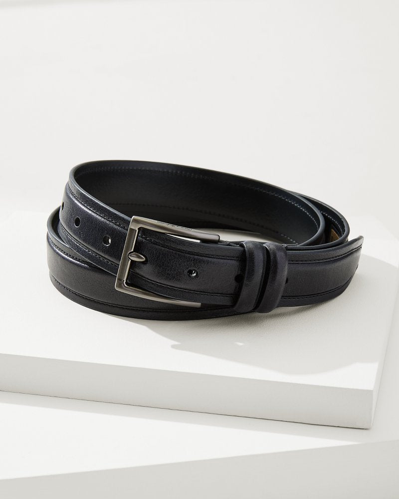 Tommy Bahama | Drop Edge Stitch Belt / Black