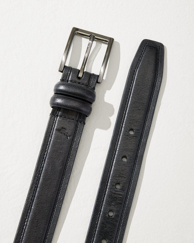 Tommy Bahama | Drop Edge Stitch Belt / Black