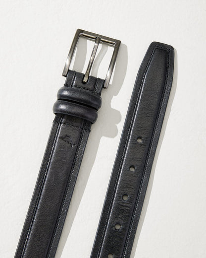 Tommy Bahama | Drop Edge Stitch Belt / Black