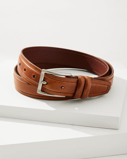 Tommy Bahama | Drop Edge Stitch Belt / Tan