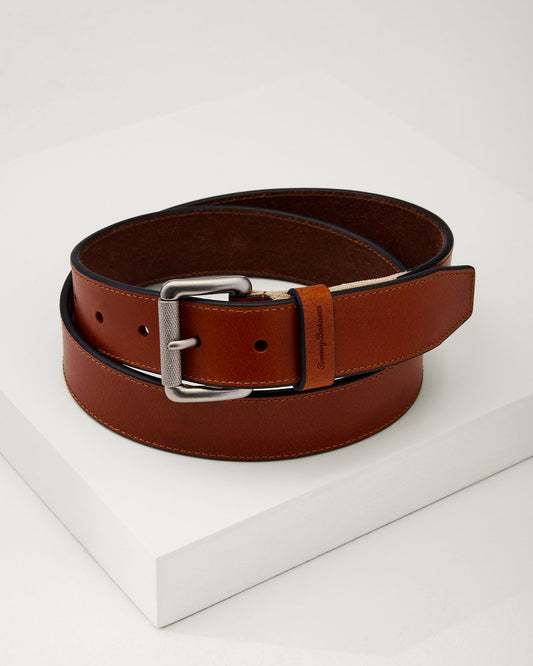 Tommy Bahama | Stretch Tab Roller Belt / Tan