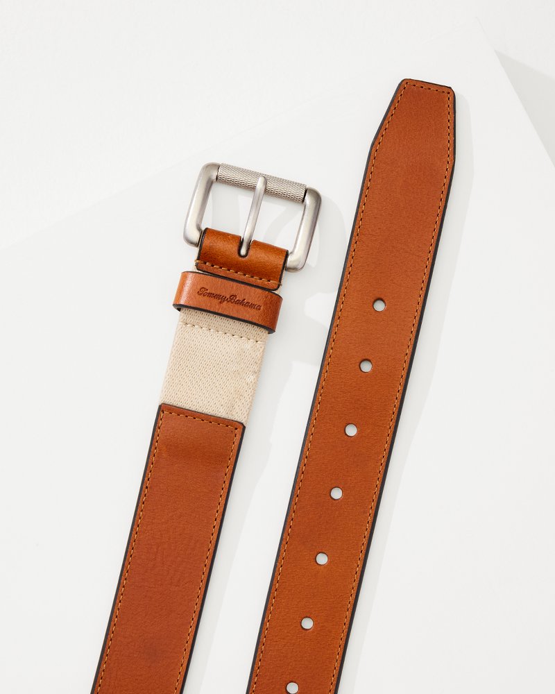 Tommy Bahama | Stretch Tab Roller Belt / Tan