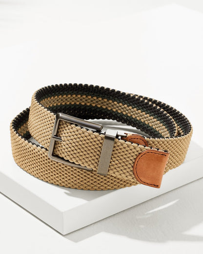 Tommy Bahama | Reversible Stretch Cord Belt / Khaki