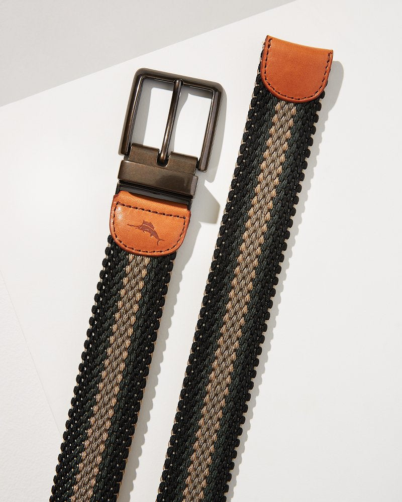 Tommy Bahama | Reversible Stretch Cord Belt / Khaki