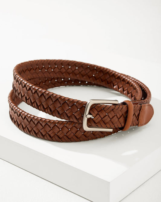 Tommy Bahama | Stretch Braid Belt / Tan