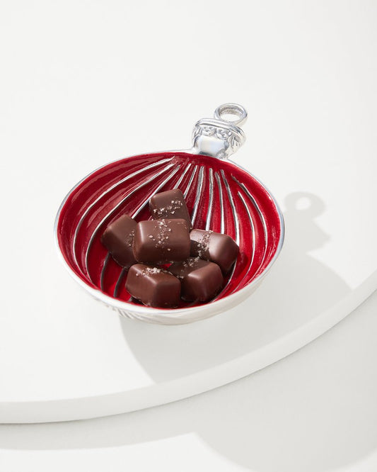 Tommy Bahama | Red Ornament Candy Dish / Red