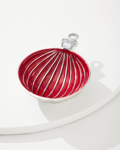 Tommy Bahama | Red Ornament Candy Dish / Red
