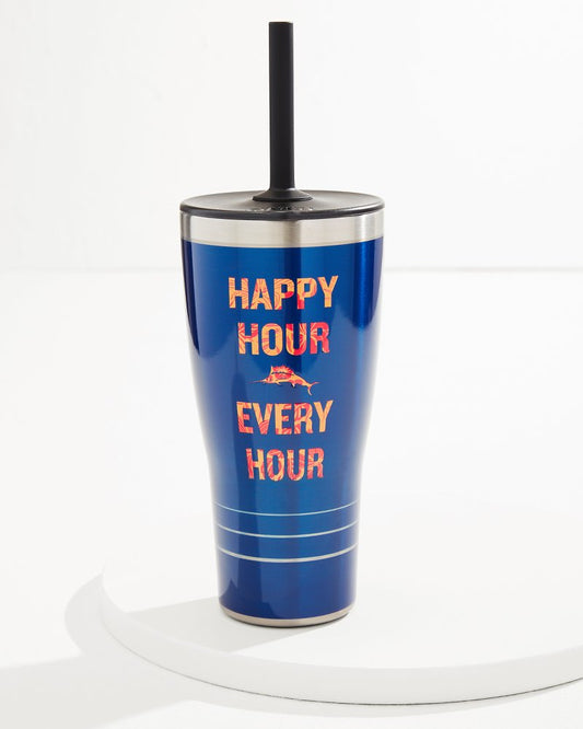 Tommy Bahama | Happy Hour Every Hour 30-oz. Tervis® Tumbler With Straw Lid / Blue