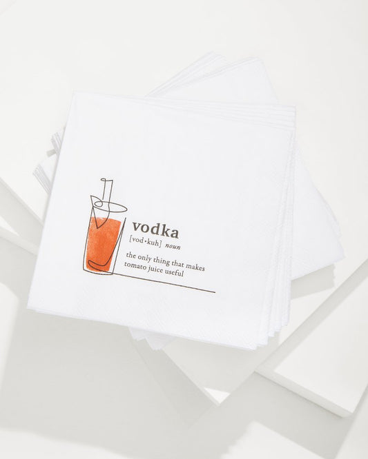 Tommy Bahama | Vodka Cocktail Napkins / White