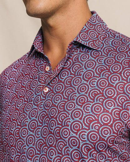 Southern Tide Driver Fireworks Printed Polo For Men