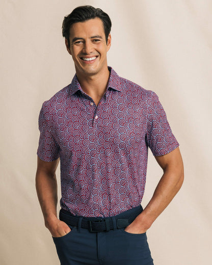 Southern Tide Driver Fireworks Printed Polo For Men