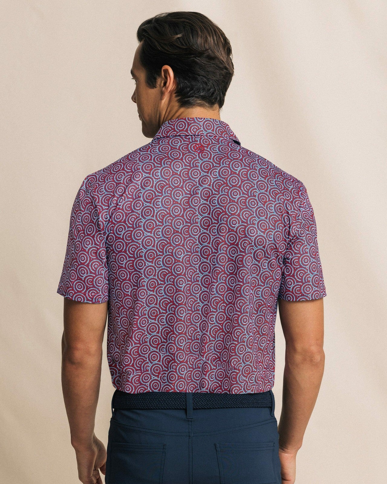 Southern Tide Driver Fireworks Printed Polo For Men