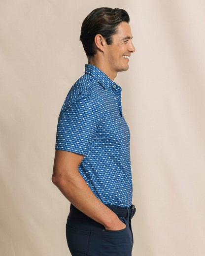 Southern Tide Driver Fintastic Frenzy Printed Polo For Men