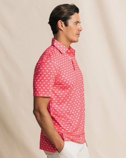 Southern Tide Driver Fintastic Frenzy Printed Polo For Men
