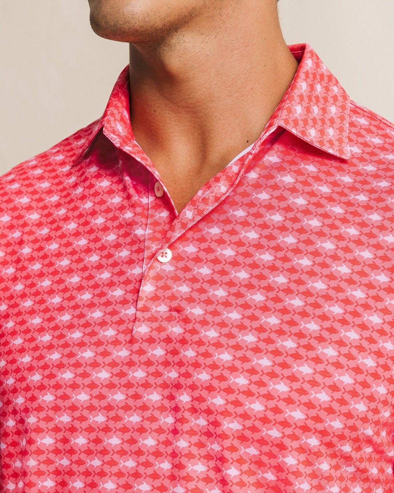 Southern Tide Driver Fintastic Frenzy Printed Polo For Men