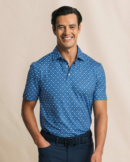 Southern Tide Driver Fintastic Frenzy Printed Polo For Men