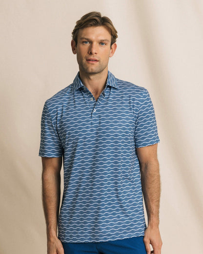 Southern Tide Driver Ocean Echo Printed Polo For Men