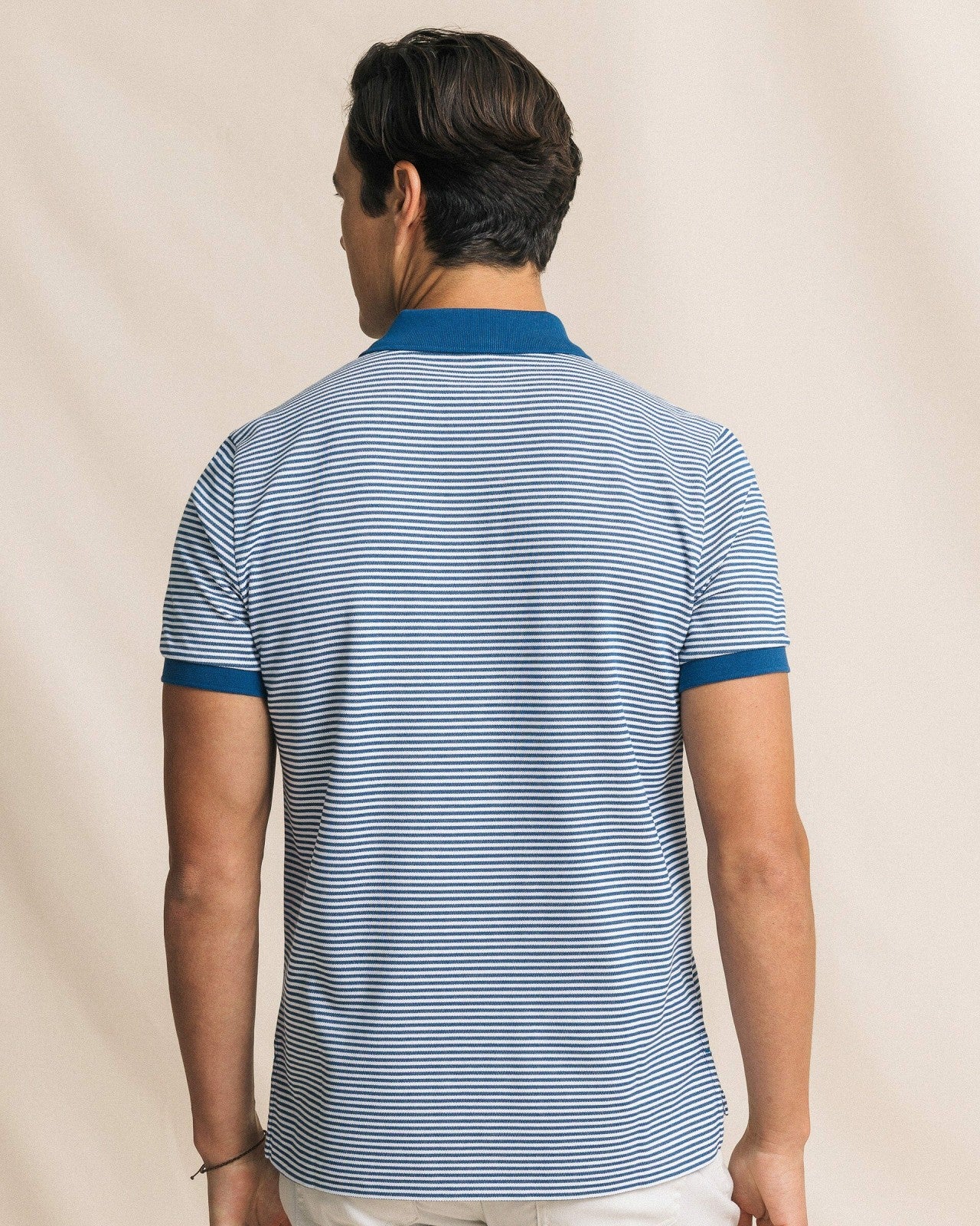 Southern Tide Striped Skipjack Polo For Men